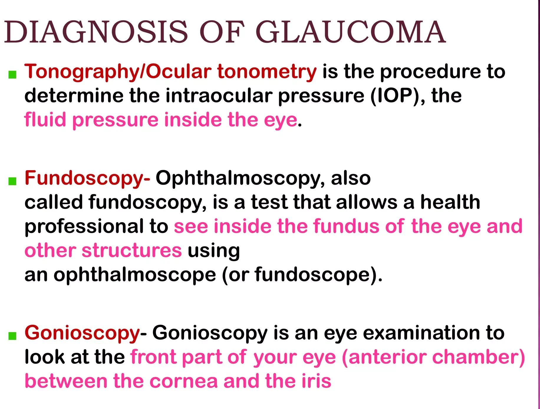 Pathophysiology of Glaucoma