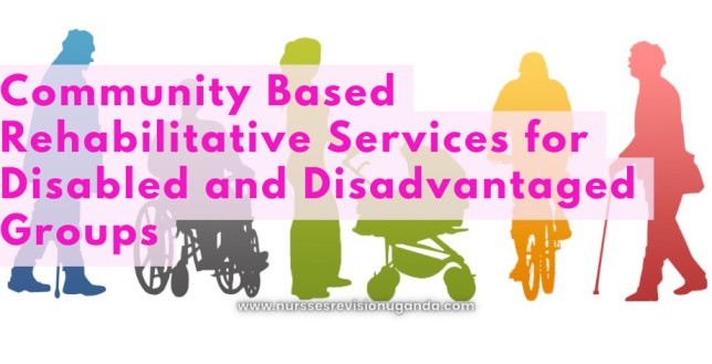 Community Based Rehabilitative Services for Disabled and Disadvantaged Groups