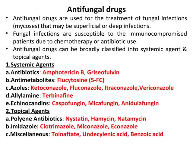 ANTIFUNGAL AGENTS