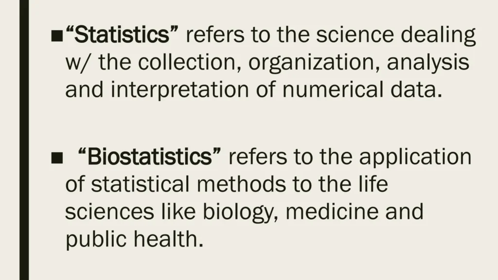 Epidemiology and Biostatistics Introduction