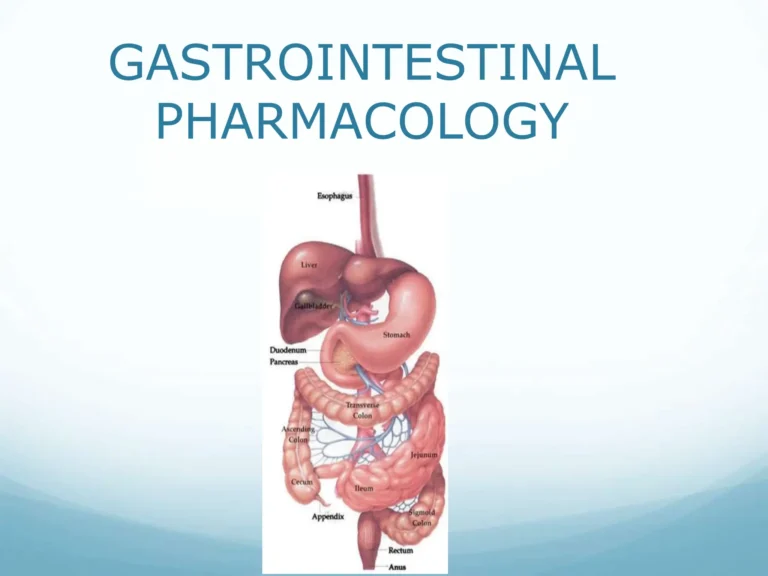 Gastrointestinal Pharmacology